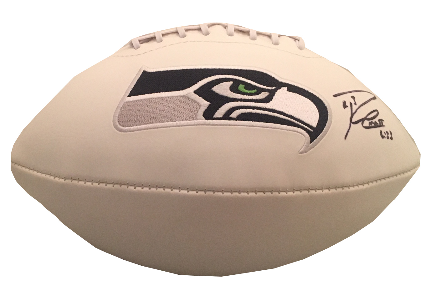 russell wilson signed football