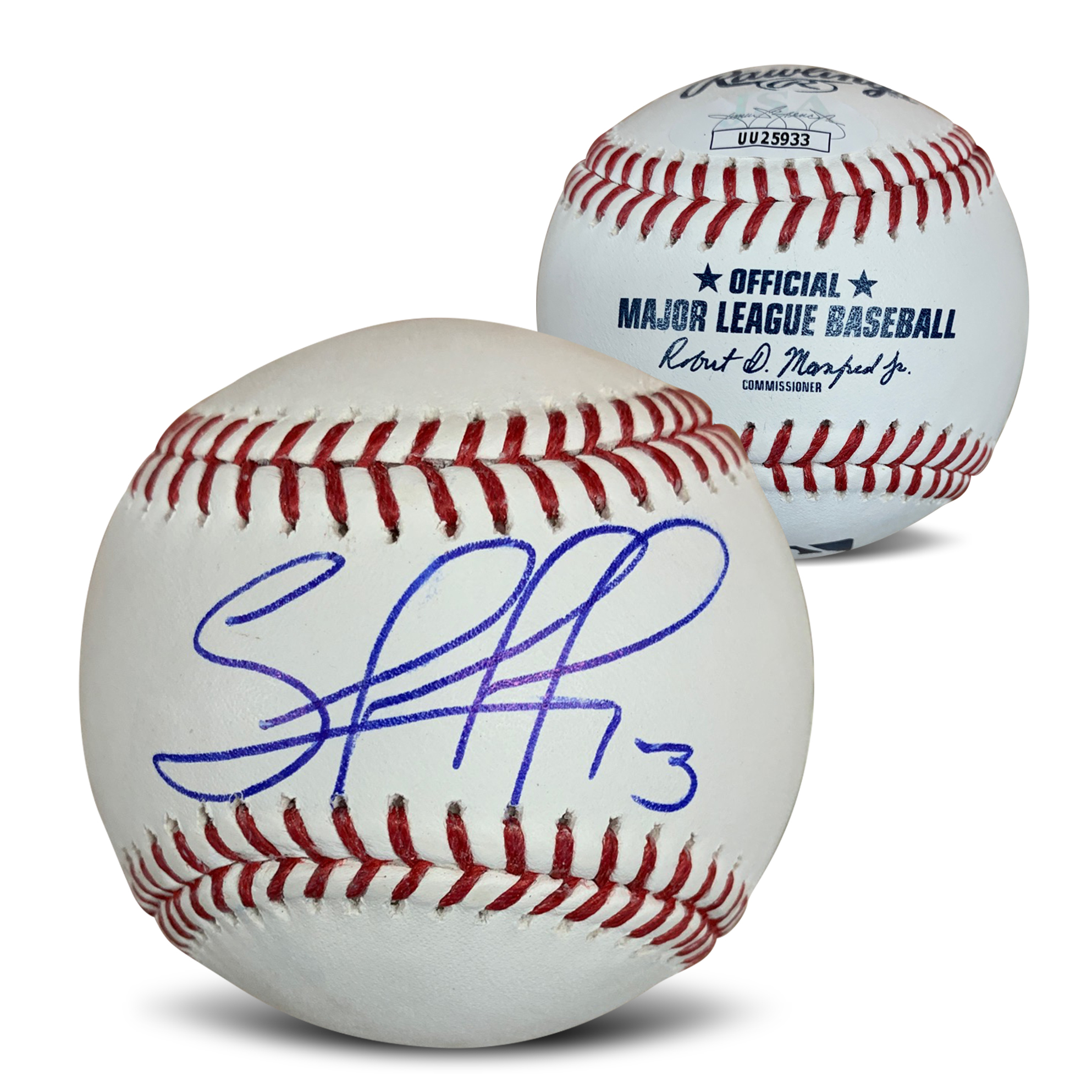 Salvador Perez Autographed MLB Signed Baseball JSA COA With UV Display Case