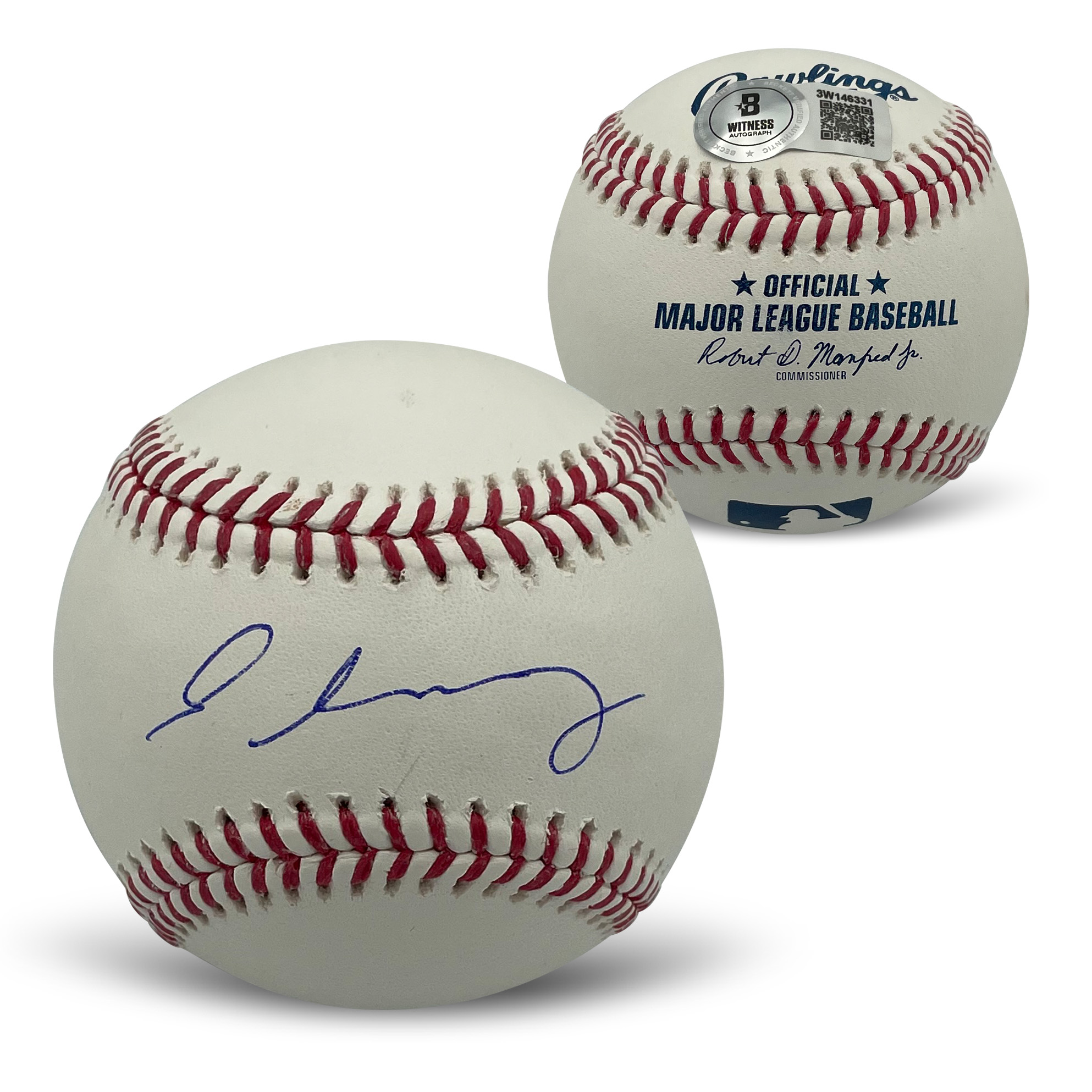 Cristopher Sanchez Philadelphia Phillies Autographed MLB Signed Baseball Beckett COA With UV Display Case