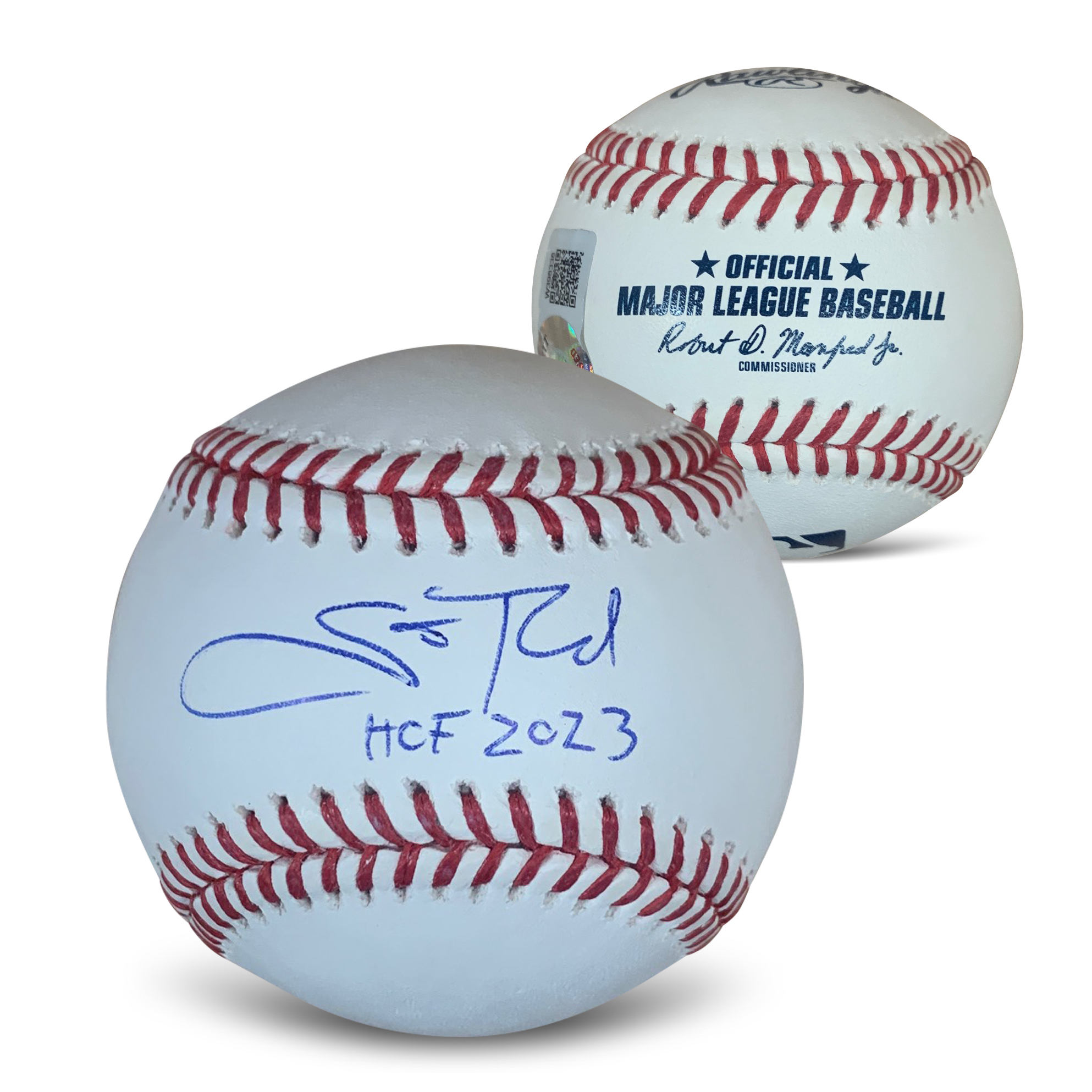 Scott Rolen Autographed Hall of Fame HOF 2023 Signed Baseball Beckett COA With UV Display Case