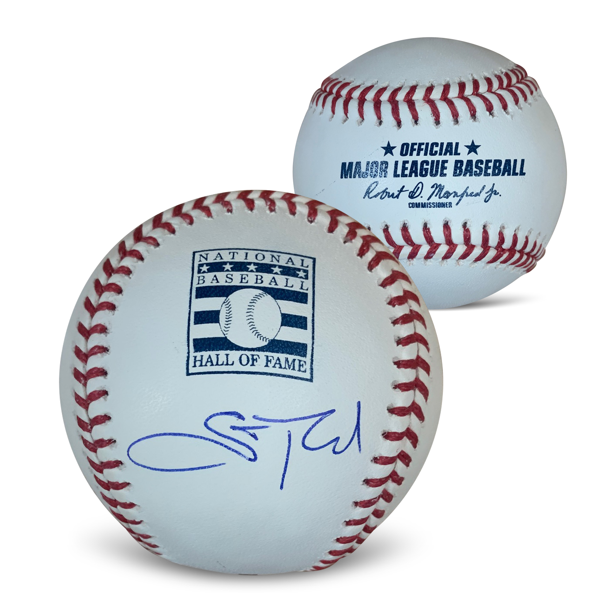 Scott Rolen Autographed Hall of Fame HOF Logo Signed Baseball Beckett COA With UV Display Case