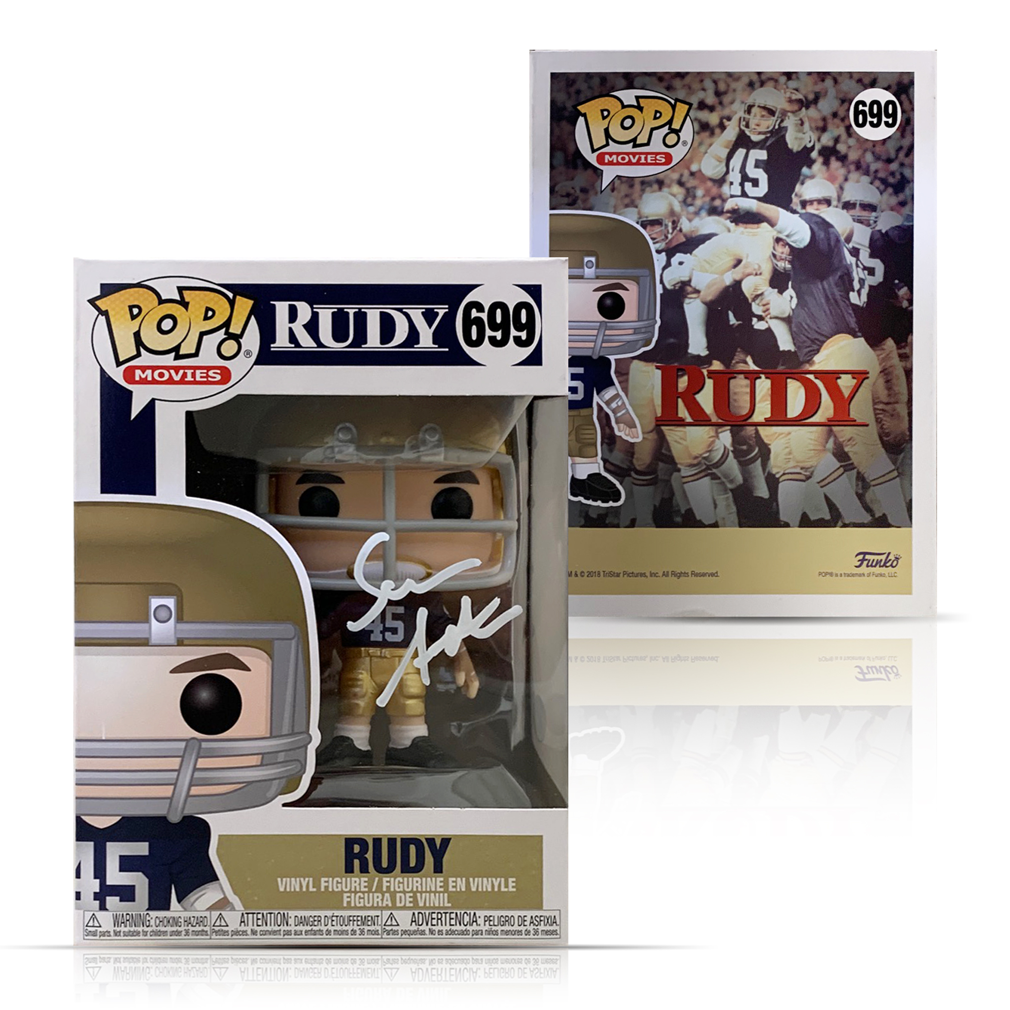 Sean Astin Autographed Rudy Movie Signed Football Funko Pop 669 JSA COA
