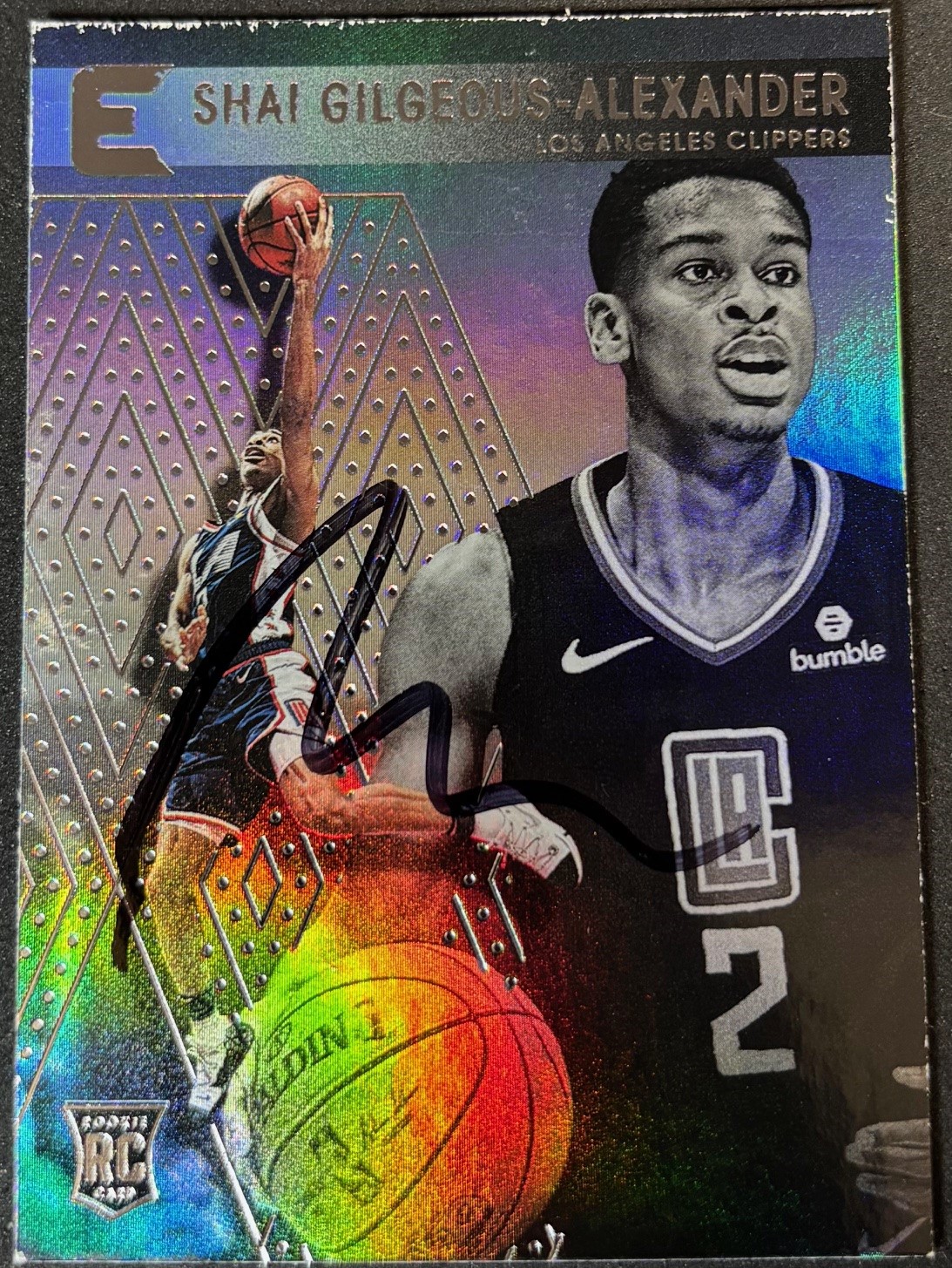 Shai Gilgeous Alexander 2018-19 Panini Chronicles Essentials Signed Basketball Rookie Card #216 JSA Authenticated Auto Cert #CK09846