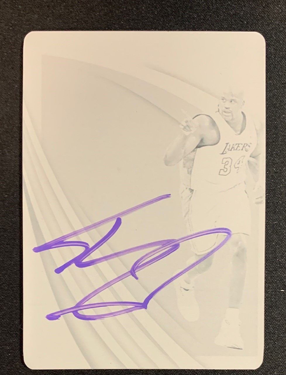 Shaquille O'Neal 2020 Panini Immaculate Signed Printing Plate Card Auto JSA 1/1
