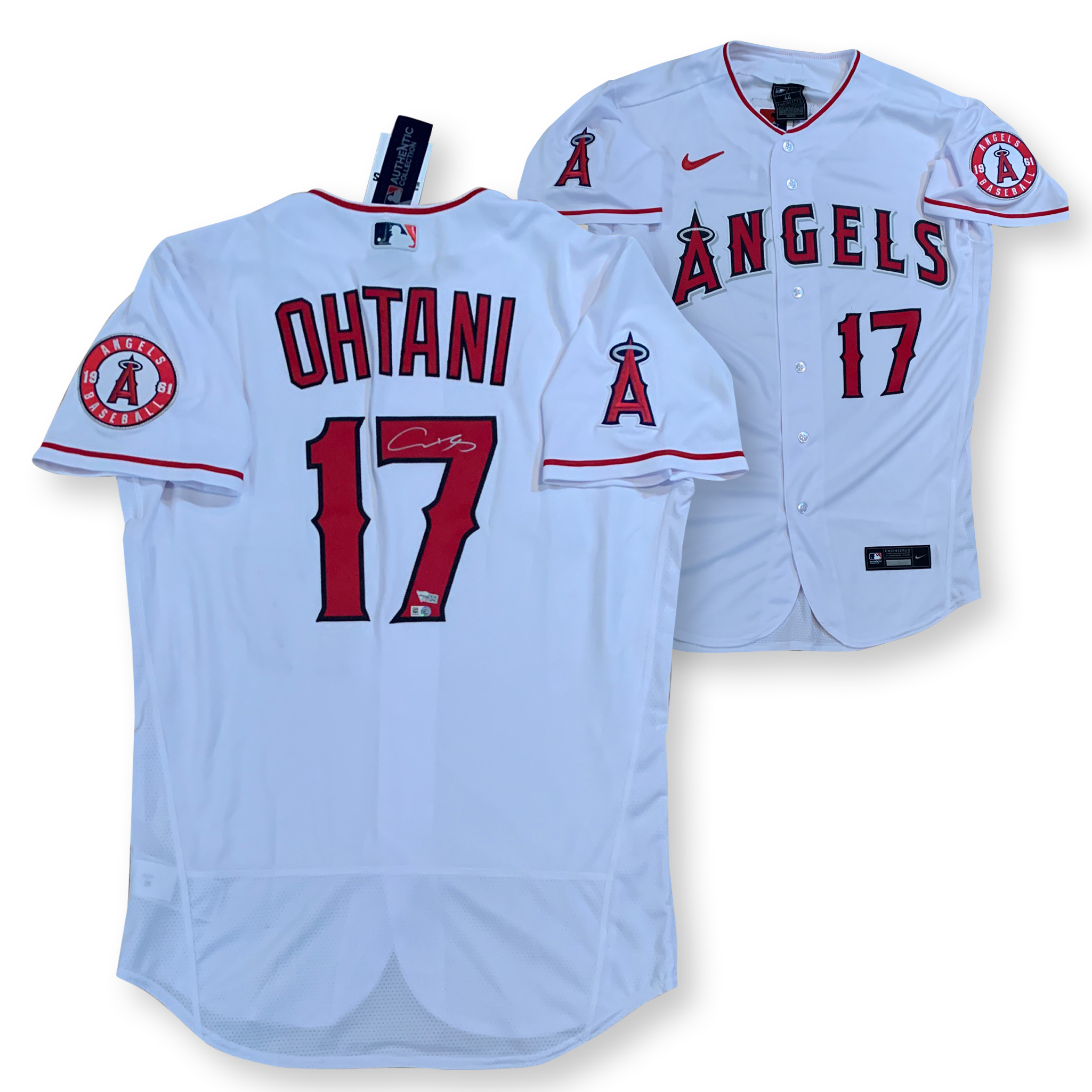 Shohei Ohtani Autographed Los Angeles Signed Authentic Baseball Jersey Fanatics COA