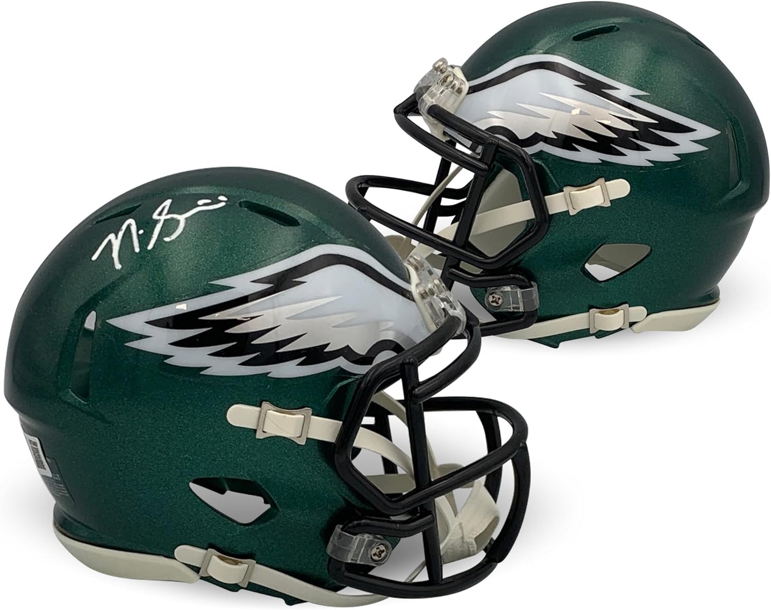 Nick Sirianni Autographed Philadelphia Eagles Signed Football Mini Helmet Beckett COA