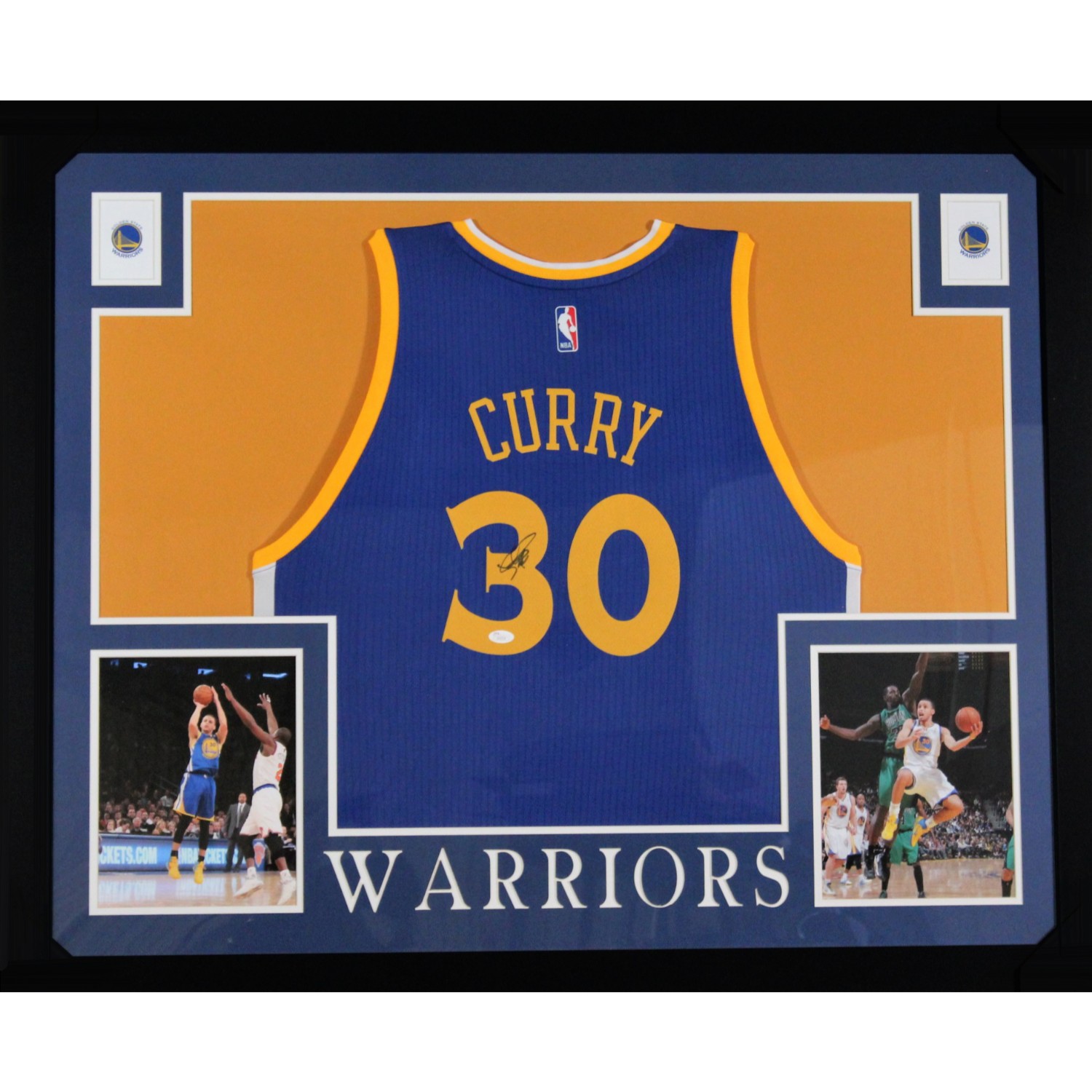 steph curry framed jersey