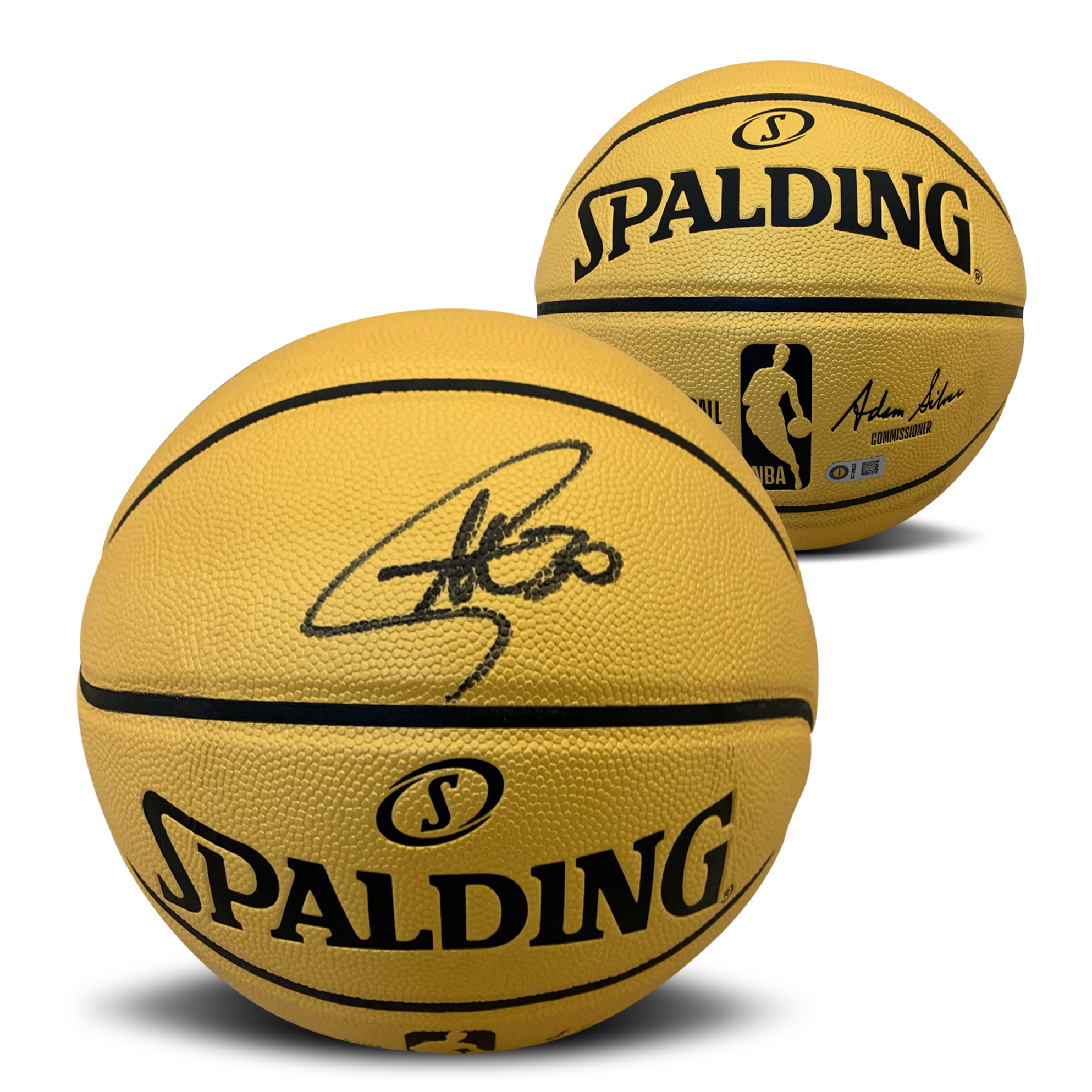 Stephen Curry Autographed NBA Gold Full Size Authentic Signed Basketball JSA COA - OFFICIAL GAME BALL GET THE REAL DEAL!