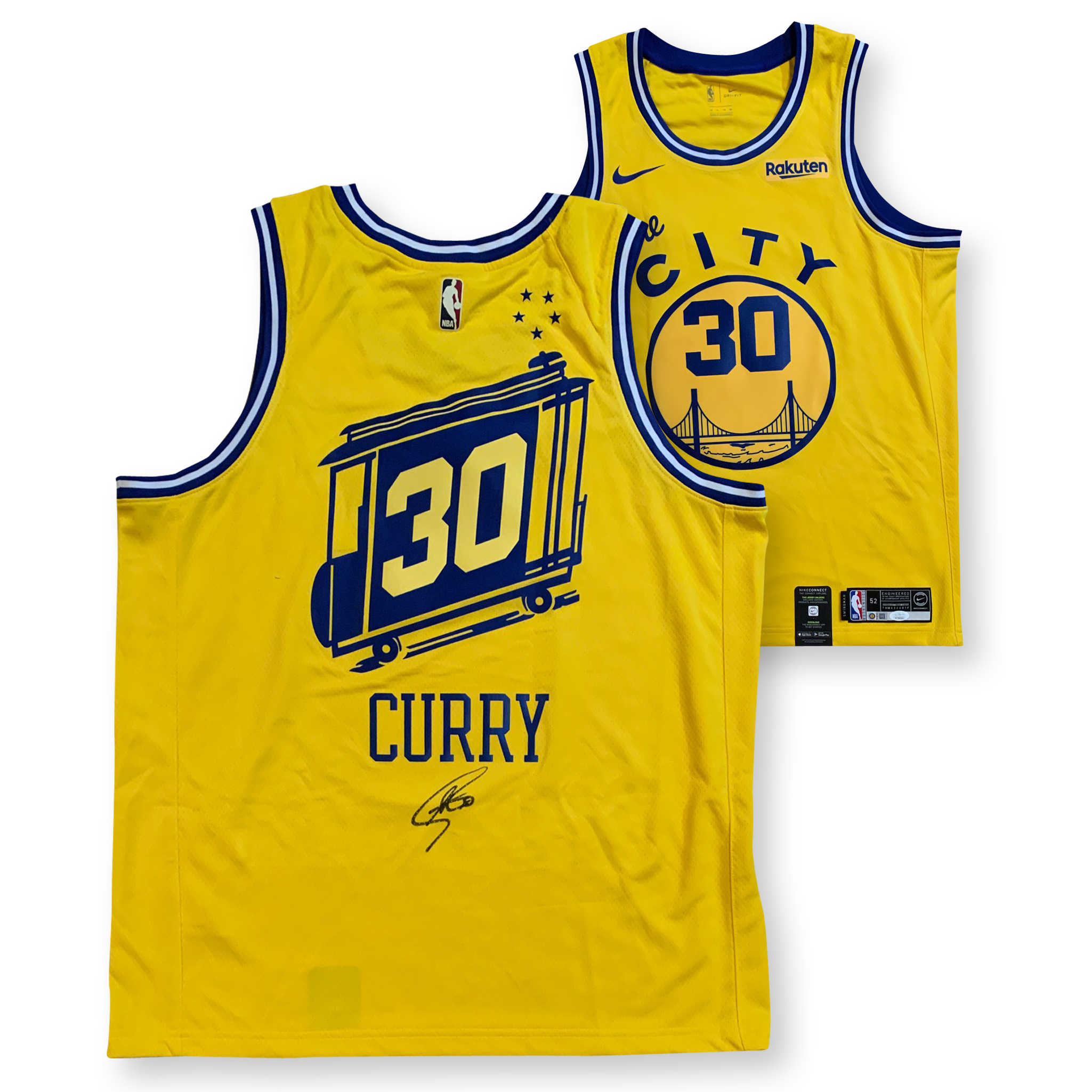 Stephen Curry Autographed Golden State THE CITY Swingman Signed Nike Jersey JSA COA XL