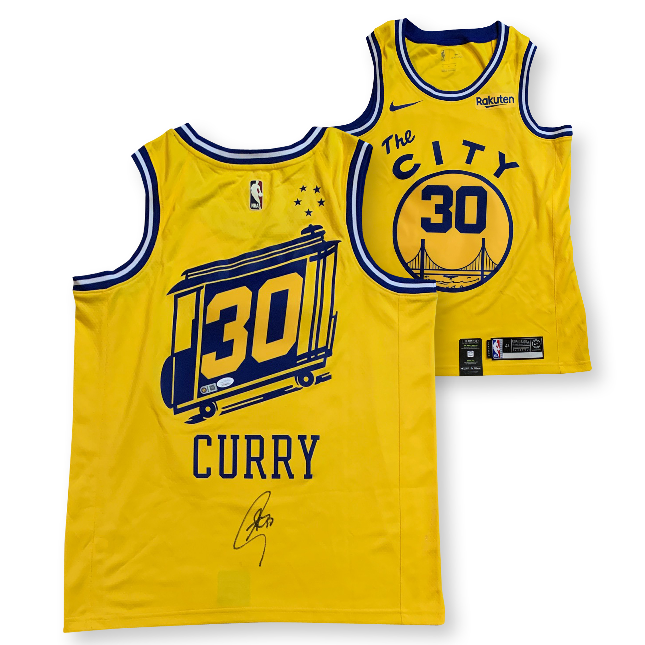 Stephen Curry Autographed Golden State THE CITY Swingman Signed Nike Jersey JSA COA M
