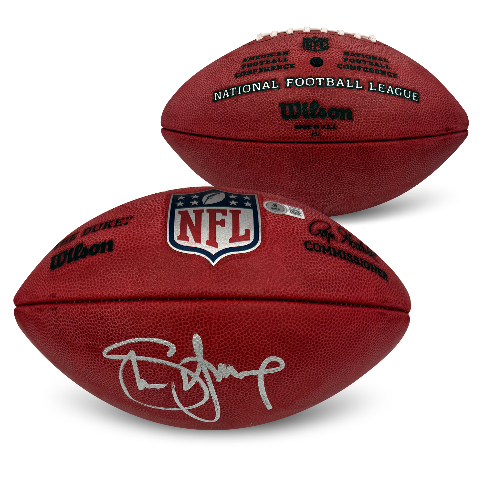 Steve Young Autographed San Francisco 49ers Signed NFL Duke Authentic Game Football Beckett Witness Authenticated