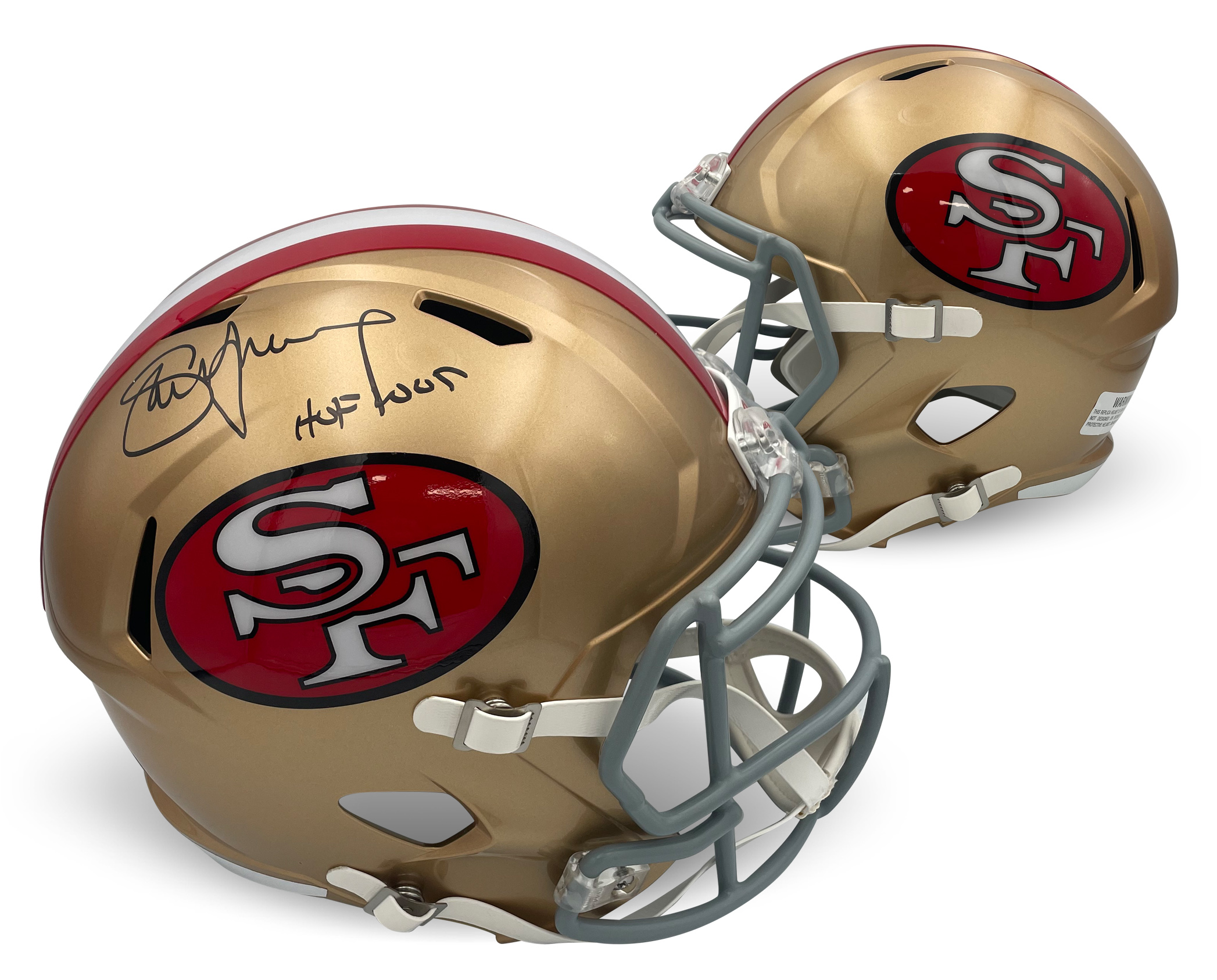 Steve Young Autographed San Francisco 49ers Signed Football Full Size Replica Helmet Hall of Fame HOF 2005 Radtke Sports COA