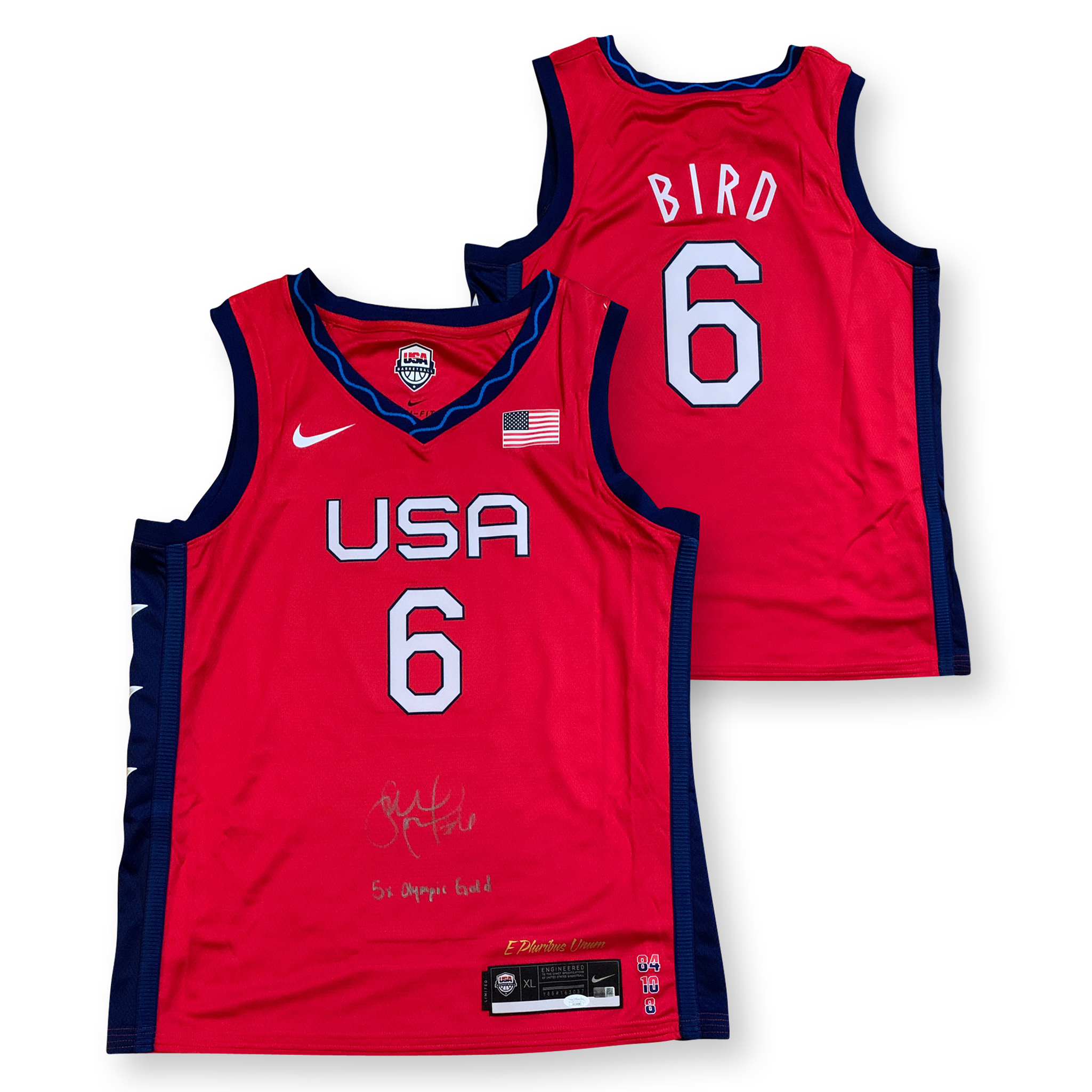 Sue Bird Autographed USA Olympic Red Basketball Signed Nike Jersey JSA COA XL Sue Bird Autographed USA Olympic Red Basketball Signed Nike Jersey JSA COA XL