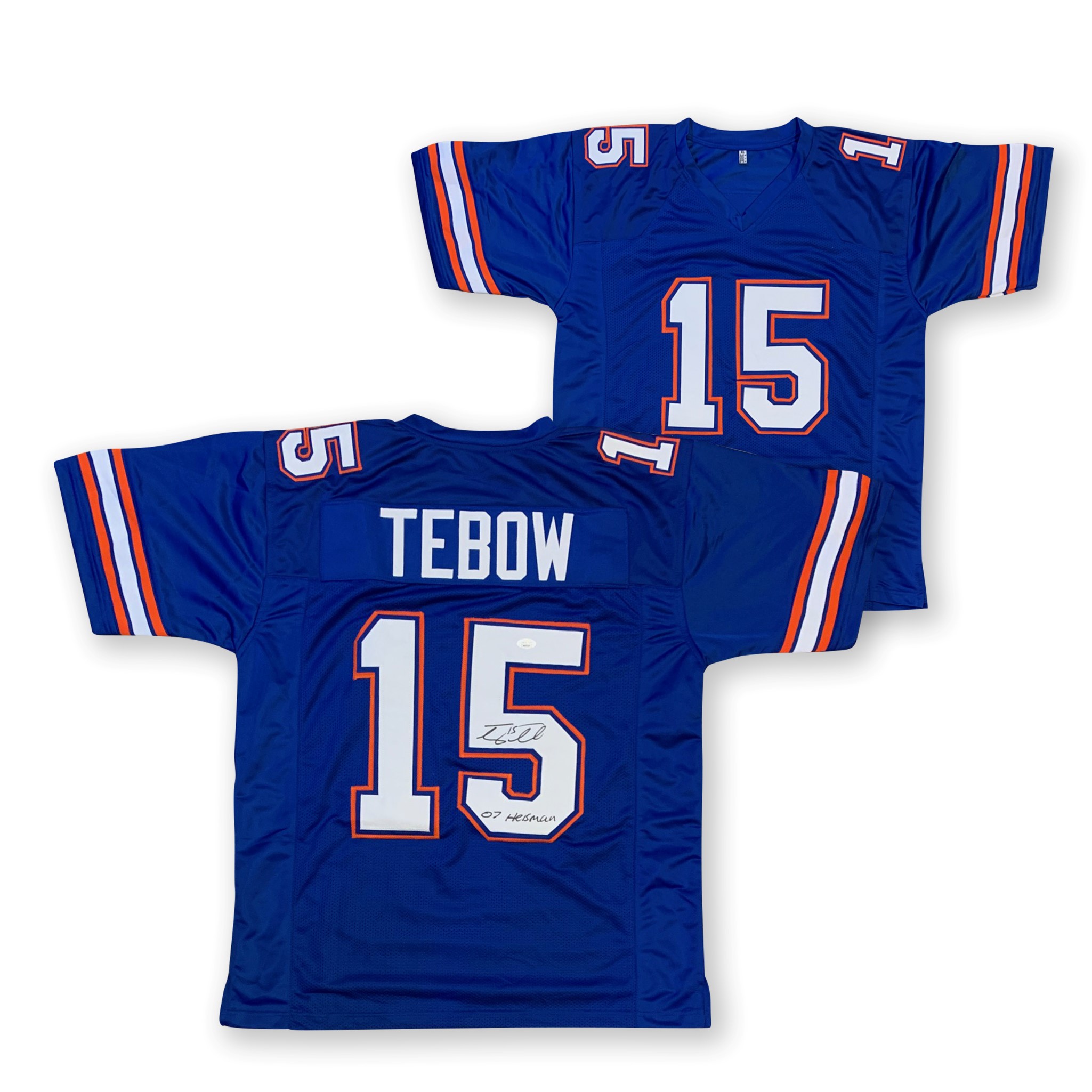 Tim Tebow Autographed Florida College Style Custom Signed Football Jersey 2007 HEISMAN JSA COA