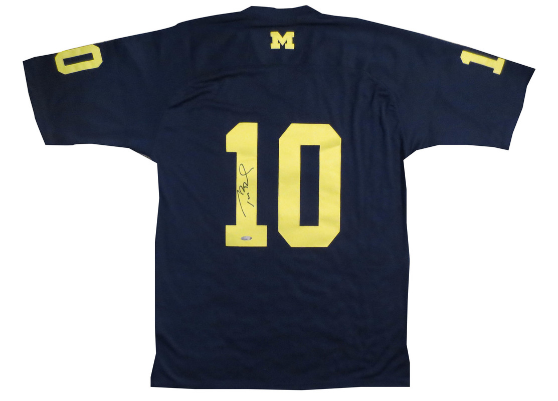 tom brady michigan jersey stitched