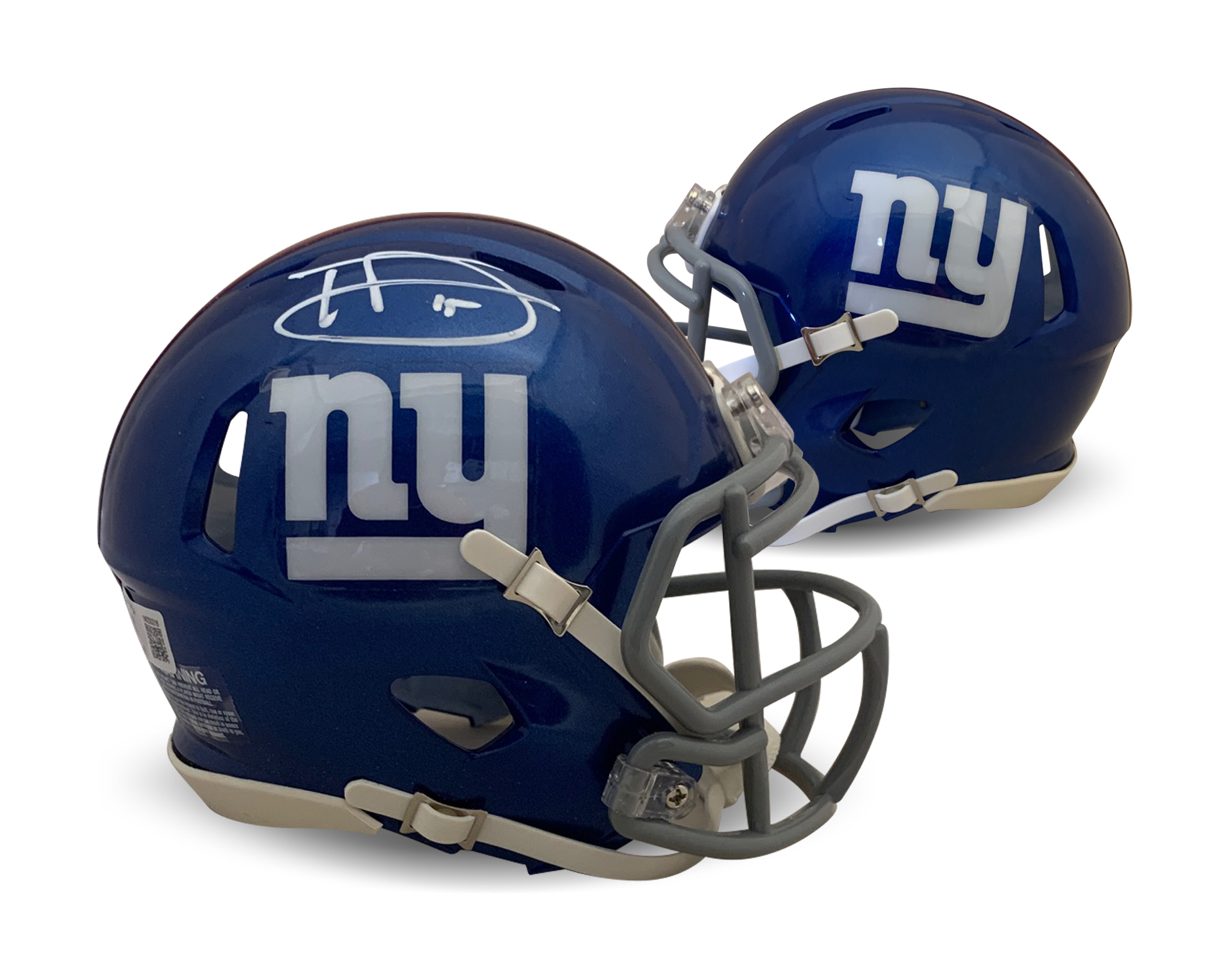 Tommy DeVito Autographed New York Giants Signed Football Mini Helmet Beckett COA