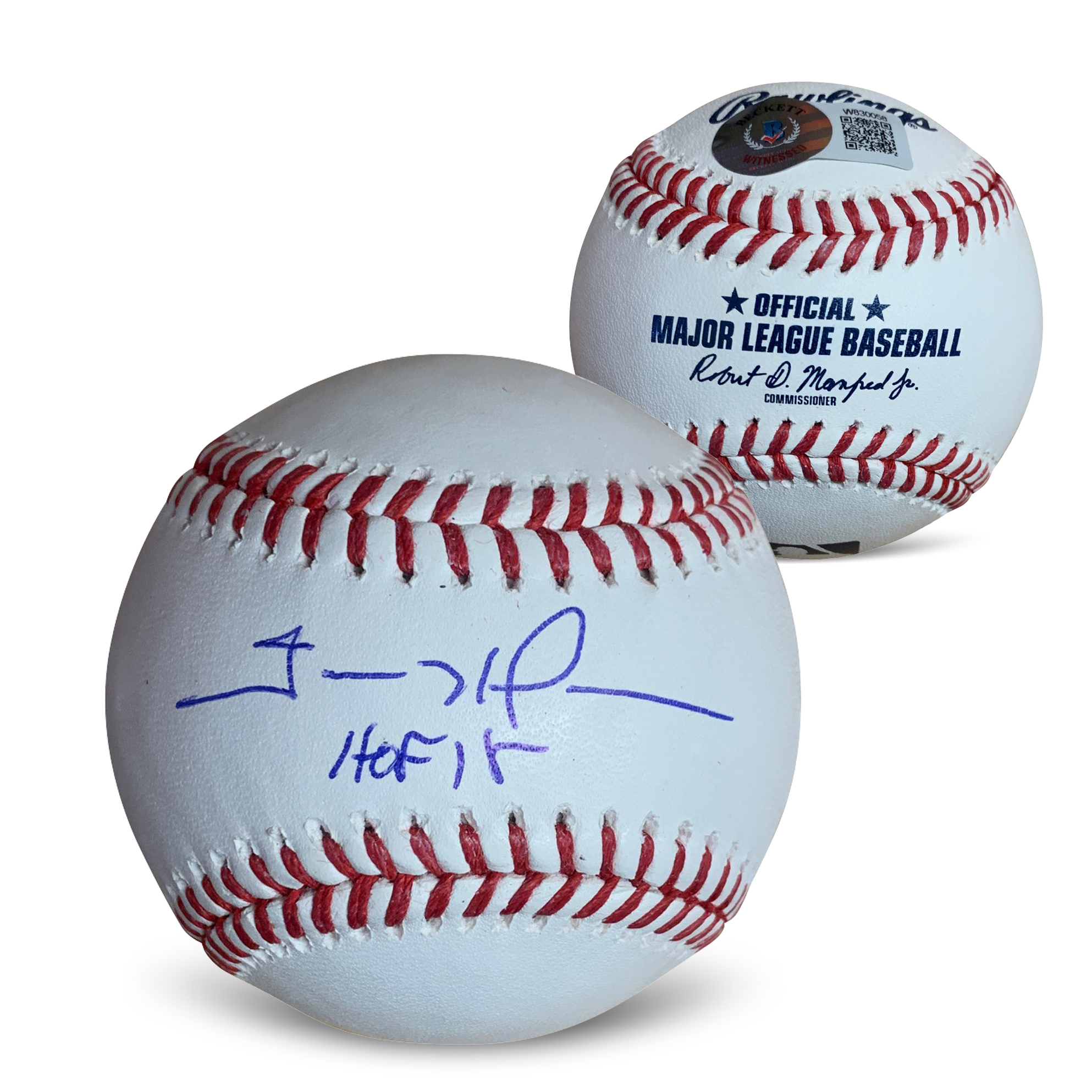 Trevor Hoffman Autographed MLB Signed Hall of Fame HOF 2018 Baseball Beckett With UV Display Case