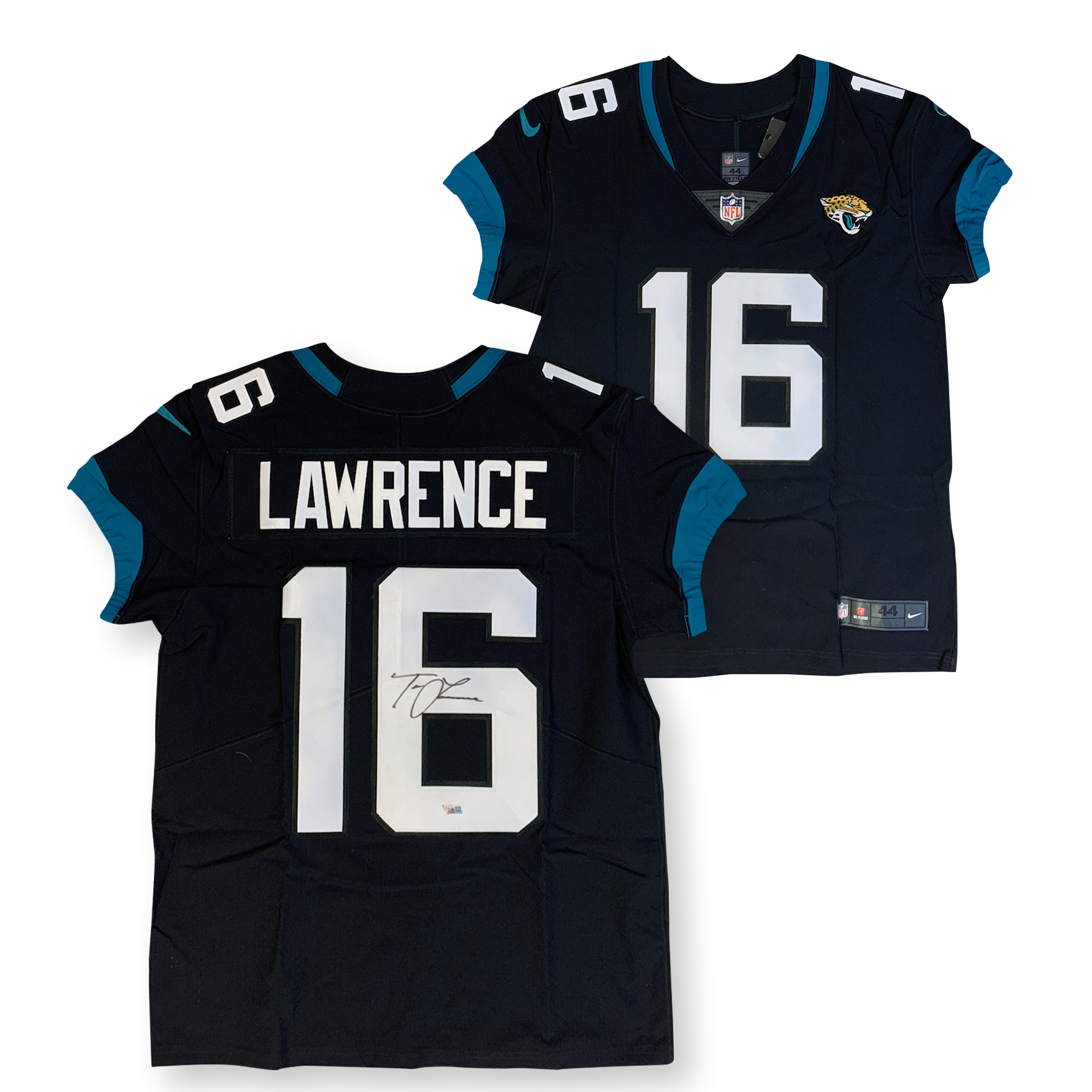 Trevor Lawrence Autographed Jacksonville Jaguars Signed Nike Elite Football Black Jersey Fanatics Authentic COA