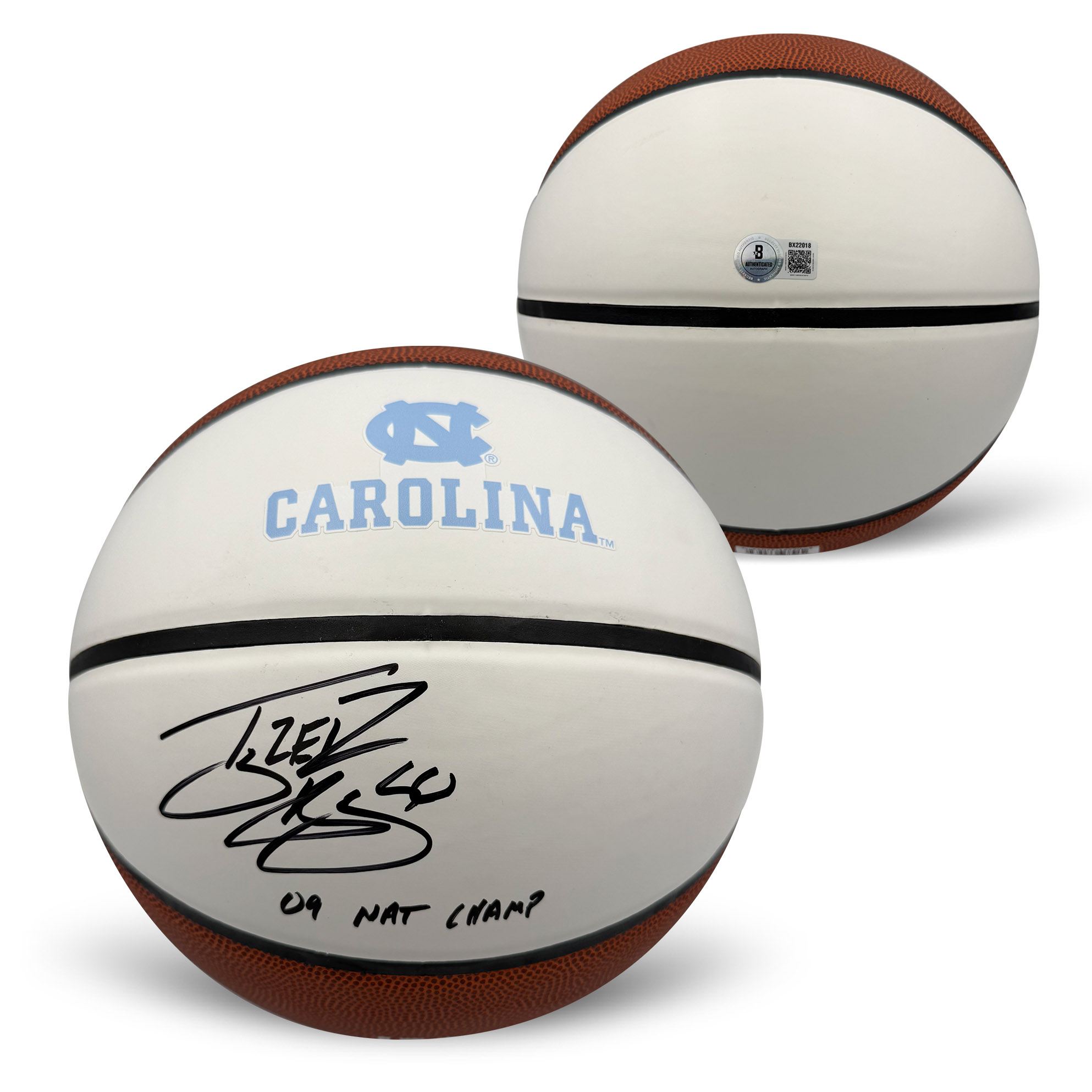 Tyler Hansbrough Autographed University of North Carolina Tar Heels UNC Signed Logo Basketball 09 National Champions Beckett Witness Authenticated Tyler Hansbrough Autographed University of North Carolina Tar Heels UNC Signed Logo Basketball 09 National Champions Beckett Witness Authenticated