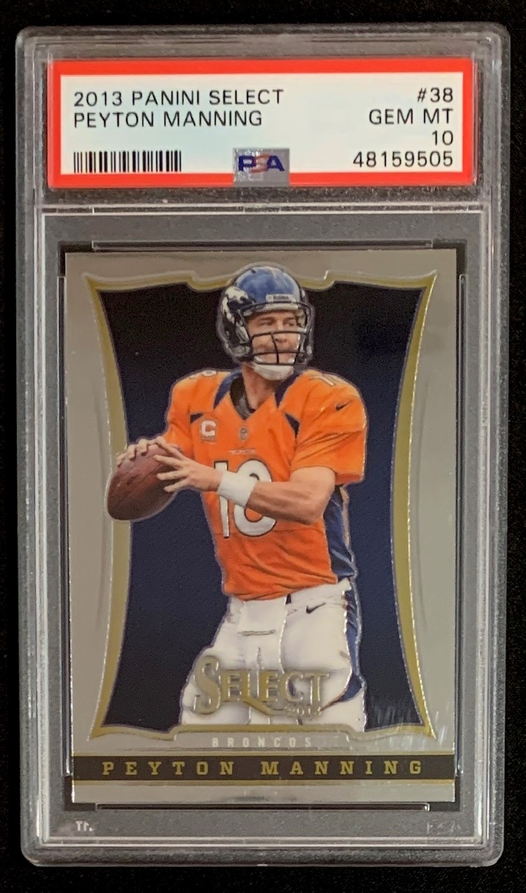 Peyton Manning 2013 Panini Select Football Card #38 Graded PSA 10