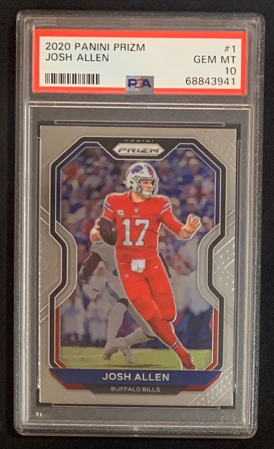 Josh Allen 2020 Panini Prizm Football Card #1 Graded PSA 10