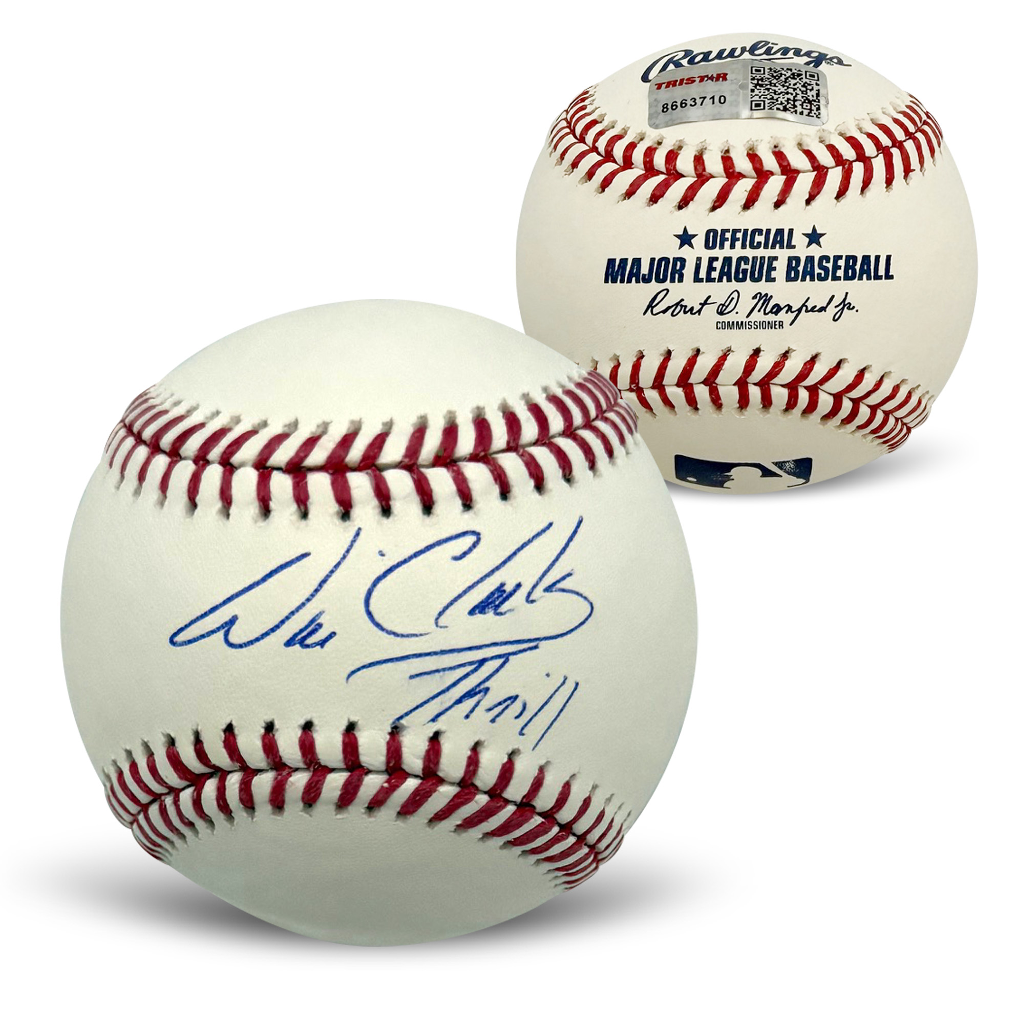 Will Clark San Francisco Giants Autographed MLB Signed Baseball THRILL Inscription TRISTAR Authenticated With UV Display Case Will Clark San Francisco Giants Autographed MLB Signed Baseball THRILL Inscription TRISTAR Authenticated With UV Display Case