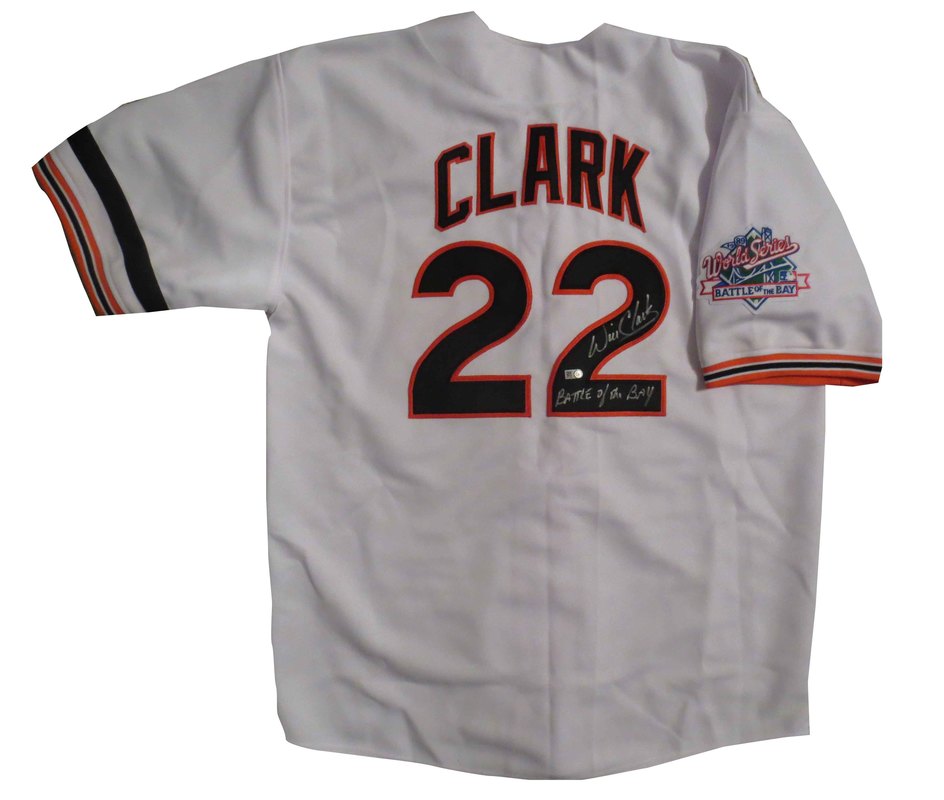 Will Clark Signed Giants Jersey from 