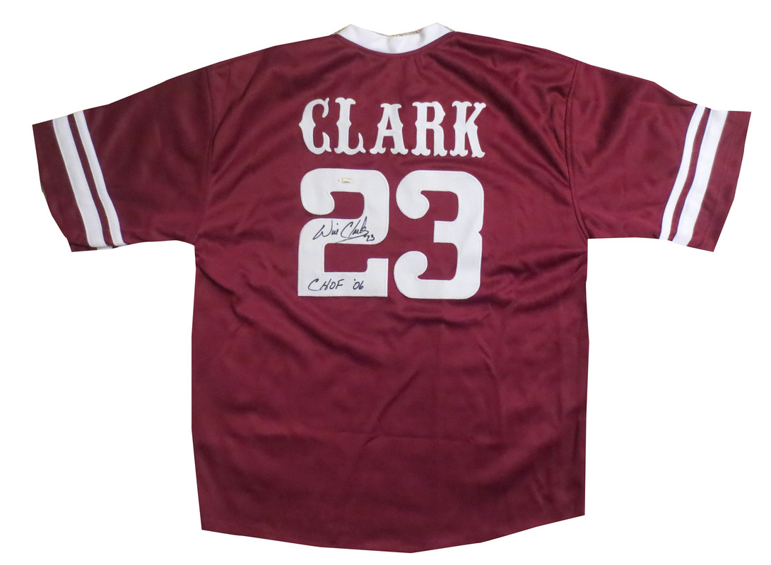 will clark signed jersey