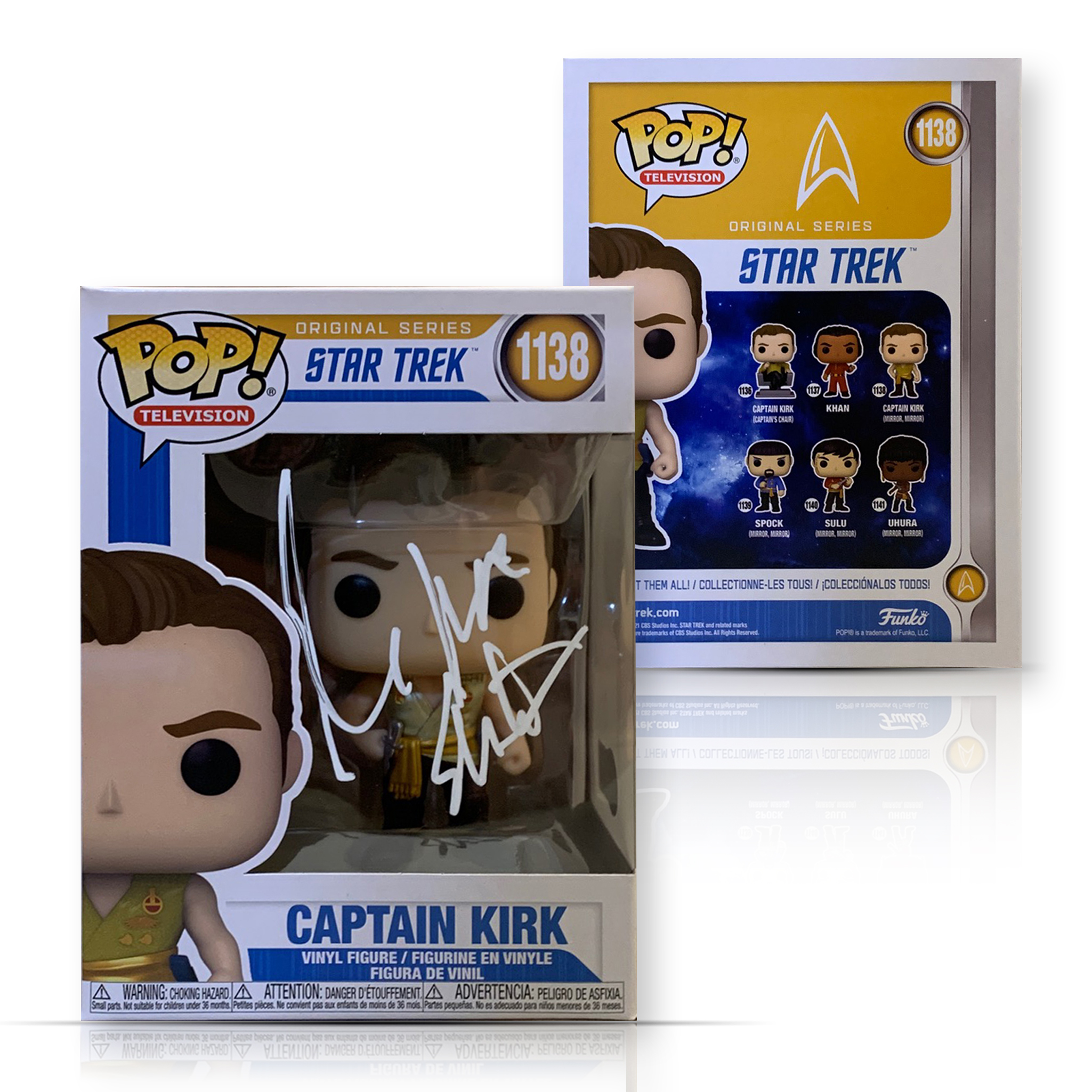 William Shatner Autographed Star Trek Signed Funko Pop 1138 Beckett COA