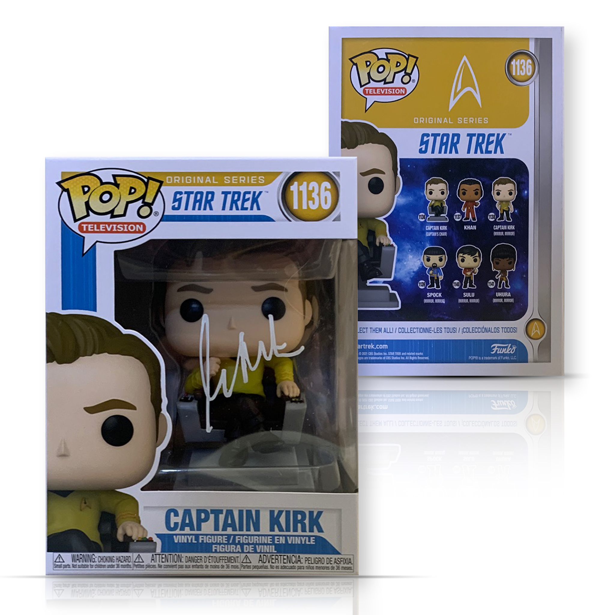 William Shatner Autographed Star Trek Signed Funko Pop 1136 JSA COA With Protector