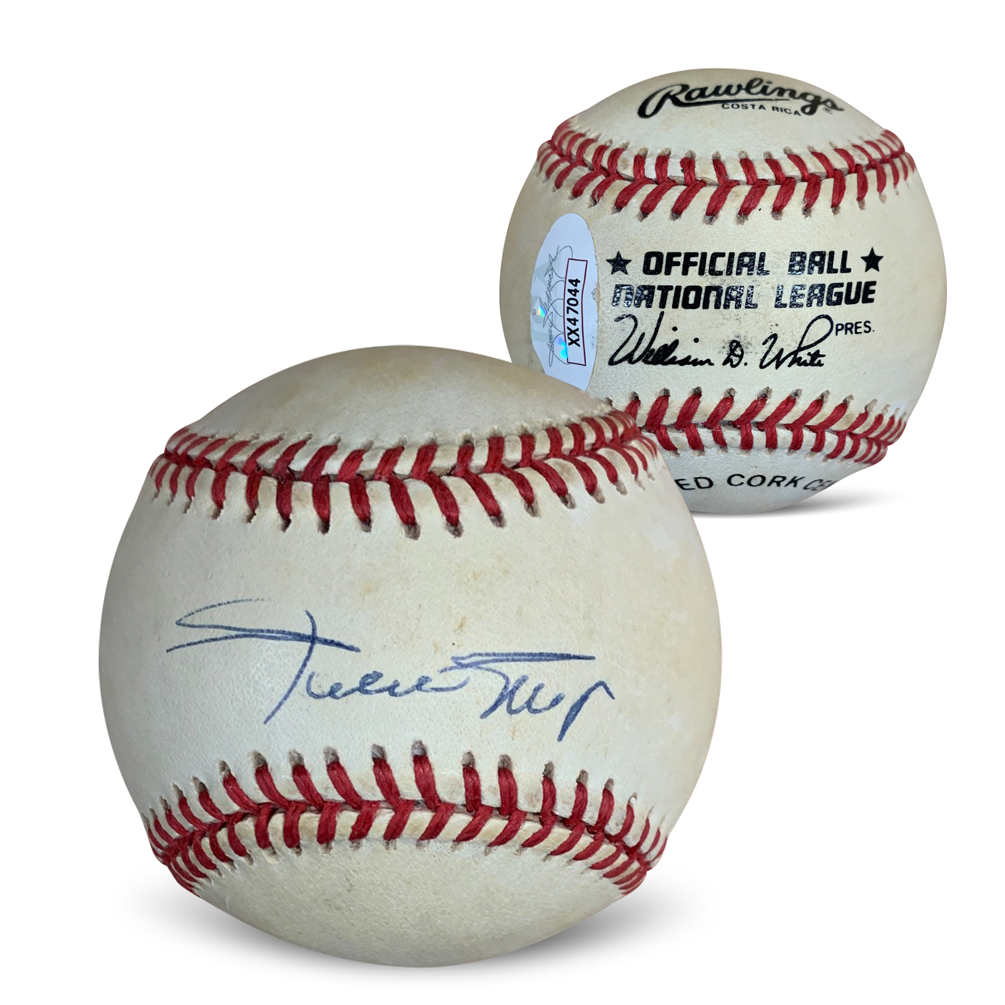 Willie Mays Autographed National League Signed Baseball JSA COA With UV Display Case XX47044