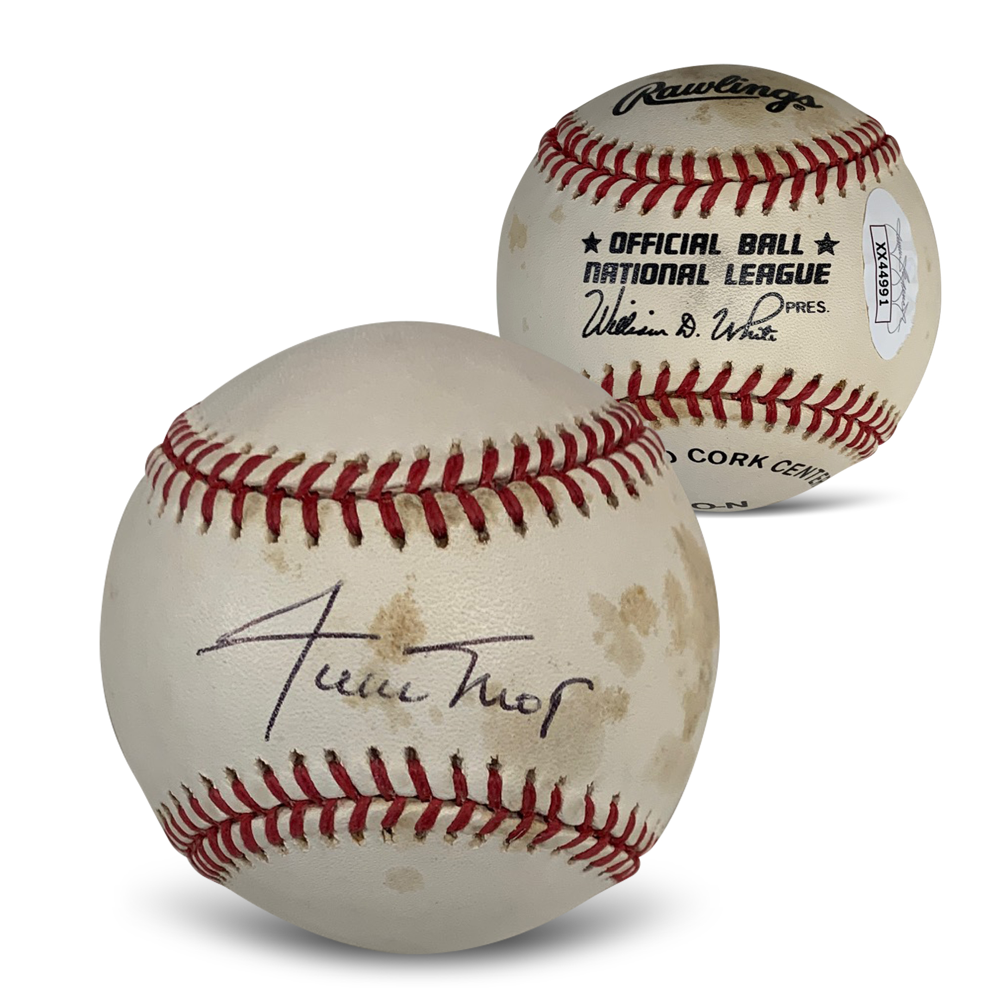 Willie Mays Autographed National League Signed Baseball JSA COA With UV Display Case XX44991