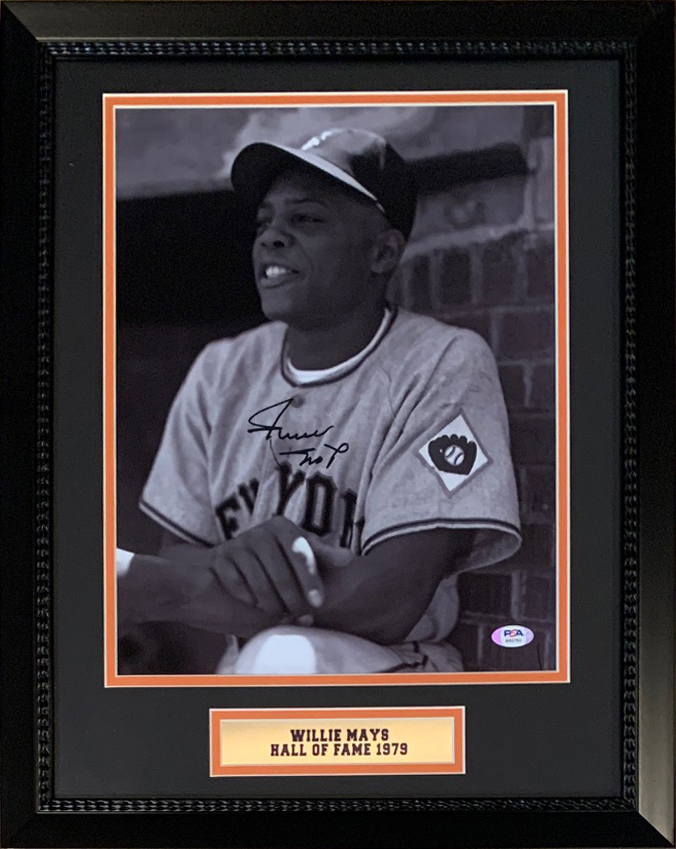 Willie Mays Autographed San Francisco Signed 11x14 Framed Photo PSA DNA COA 1 Willie Mays Autographed San Francisco Signed 11x14 Framed Photo PSA DNA COA 1