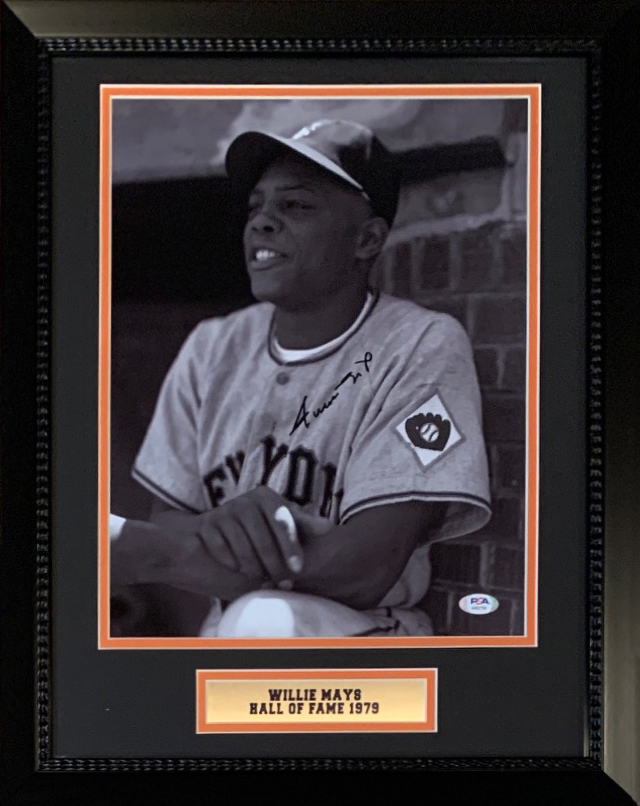 Willie Mays Autographed San Francisco Signed 11x14 Framed Photo PSA DNA COA 3 Willie Mays Autographed San Francisco Signed 11x14 Framed Photo PSA DNA COA 3