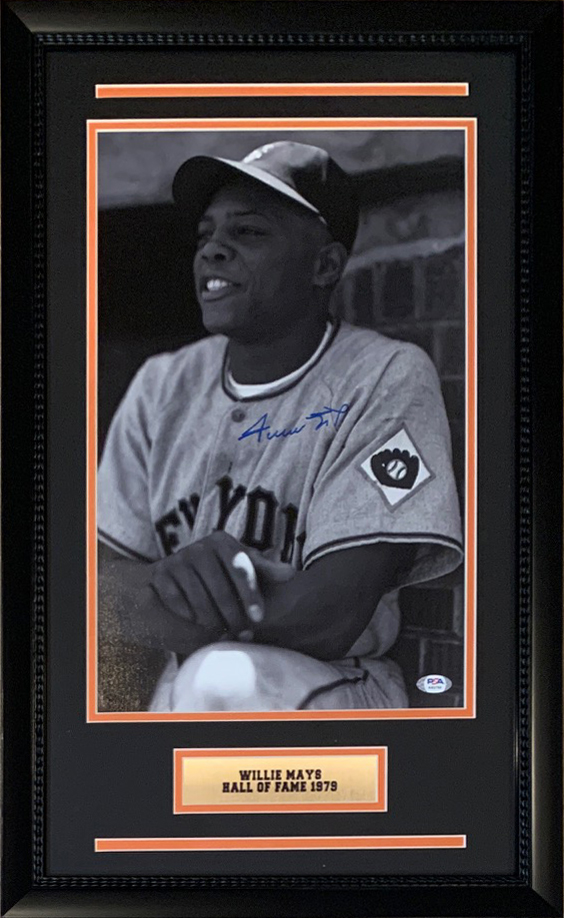 Willie Mays Autographed San Francisco Signed 11x17 Framed Photo PSA DNA COA Willie Mays Autographed San Francisco Signed 11x17 Framed Photo PSA DNA COA