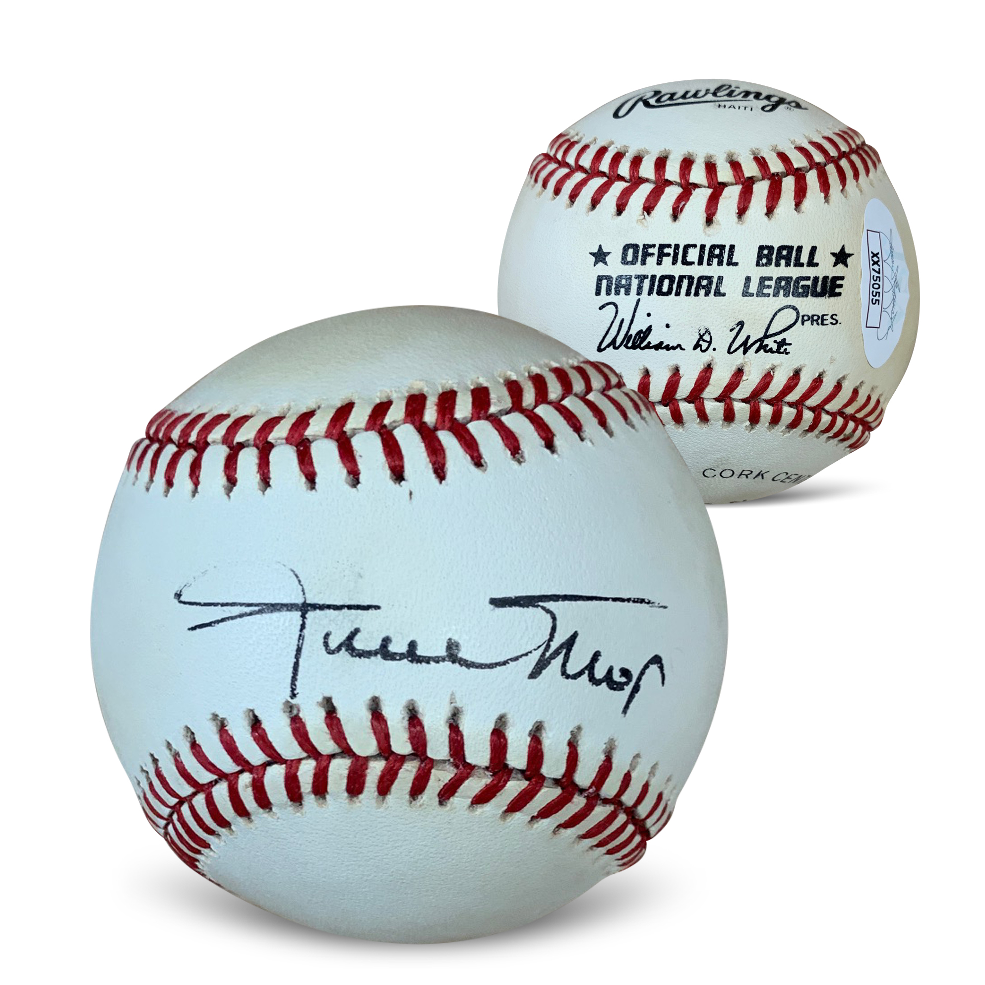 Willie Mays Autographed National League Signed Baseball JSA COA With UV Display Case XX75055