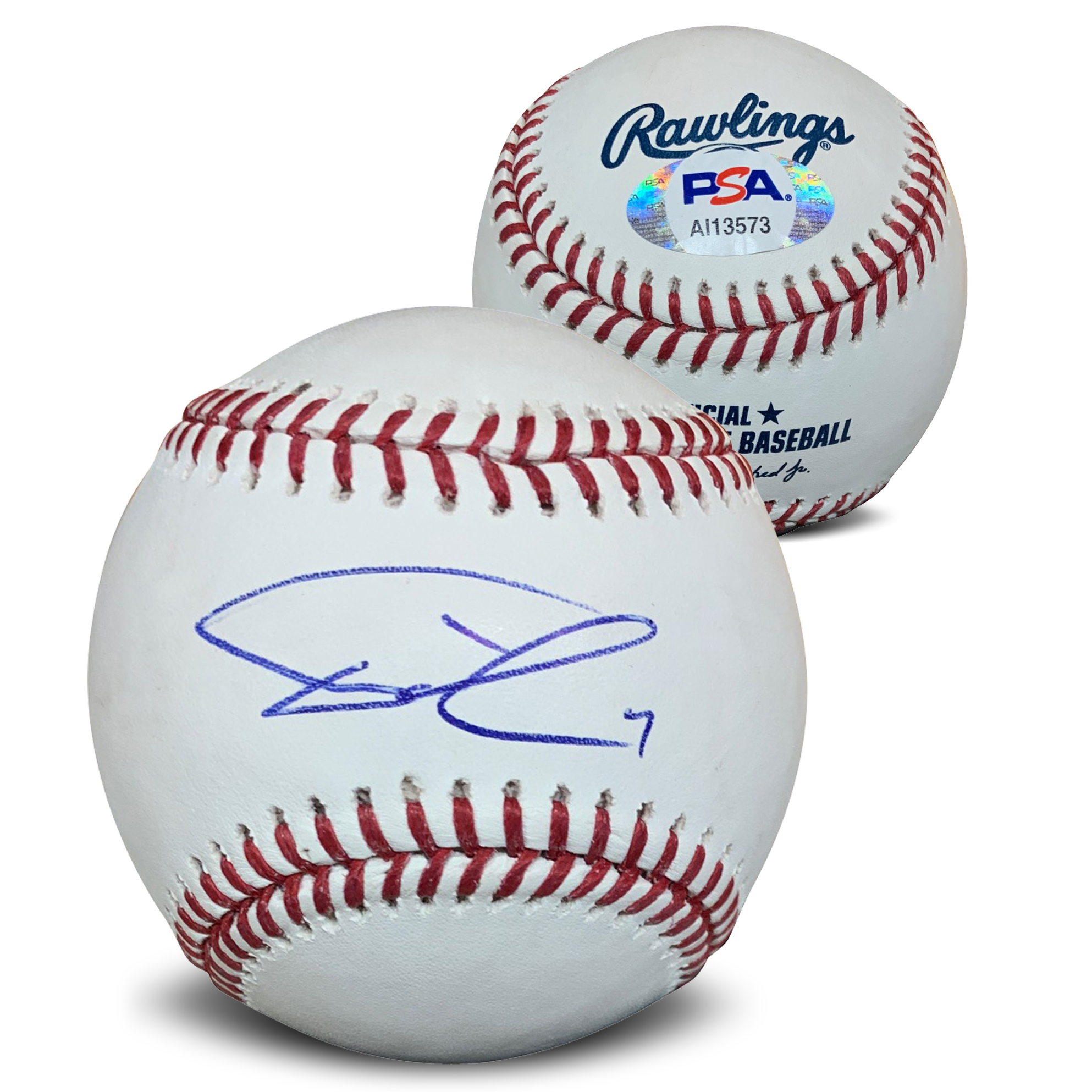 Yu Darvish Autographed MLB Authentic Signed Baseball PSA DNA COA With UV Display Case